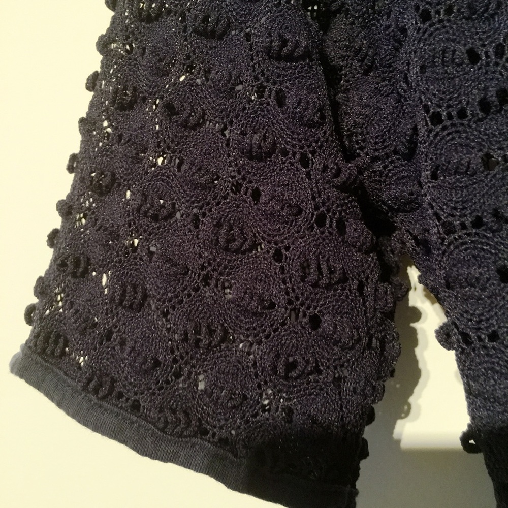 EUC Pinkyotto crochet navy 3-d t-shirt dress - Picture 6 of 6